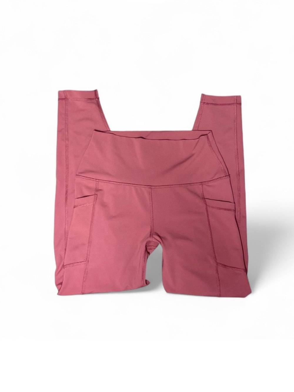 High-Waist dusty rose Active Leggings with Side Pockets size Medium